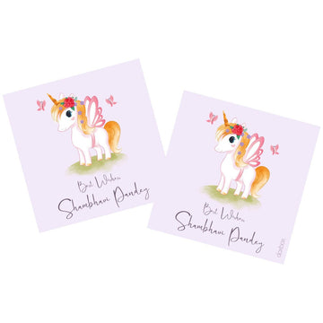 Gift Tag - Unicorn Watercolor (48 pcs) (PREPAID ONLY)