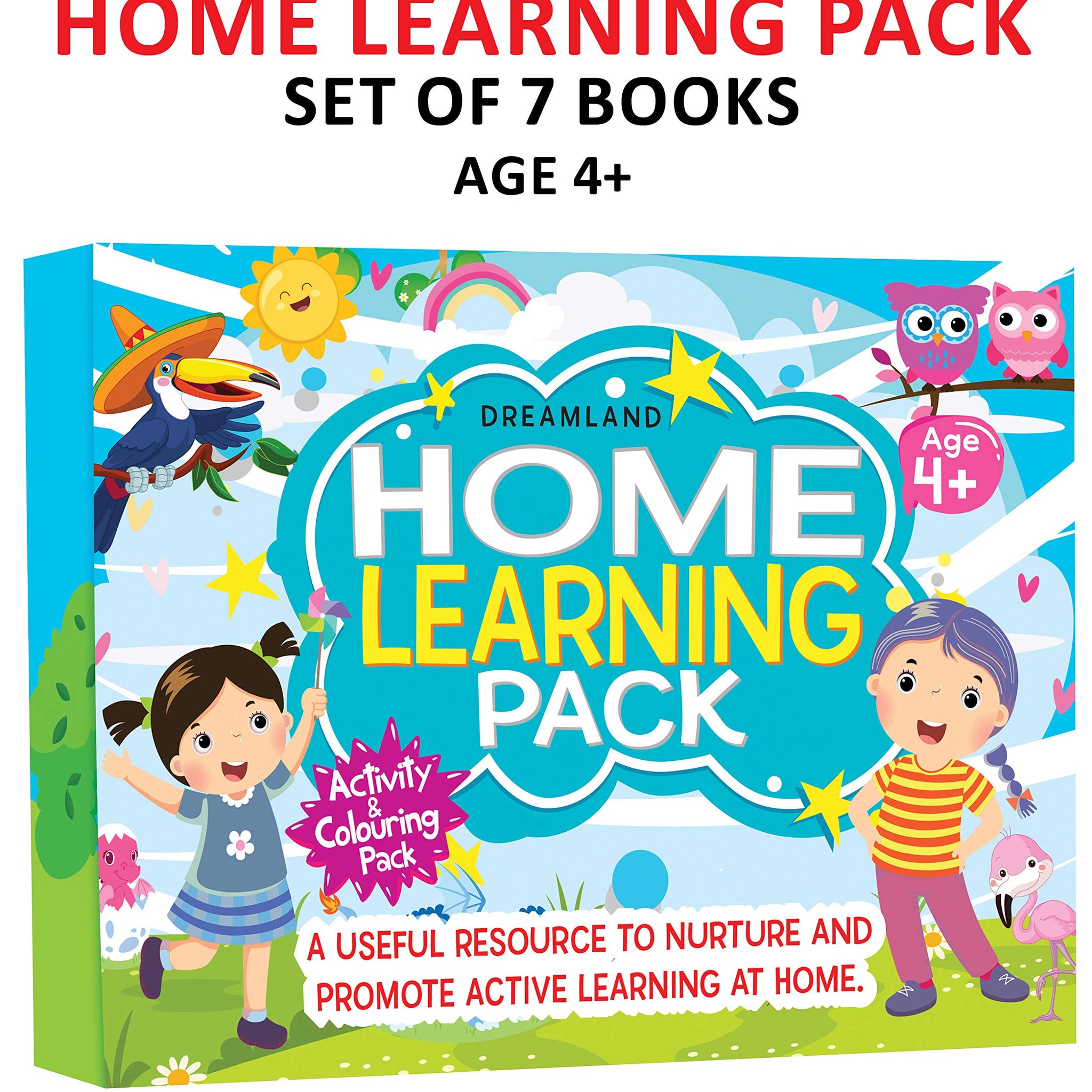 An Amazing Set of Home Learning Books For Kids Age 4+ (Pack of 7)