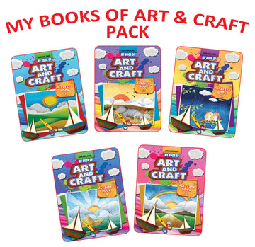 Art & Craft Activity Books for Children Age 4 - 10 years (Pack of 5)