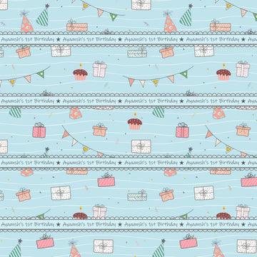 Personalised Wrapping paper -  Birthday (PREPAID)