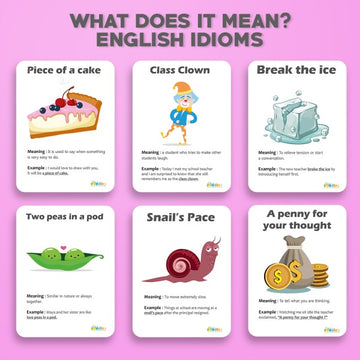 What does it mean? – Idioms Flashcards
