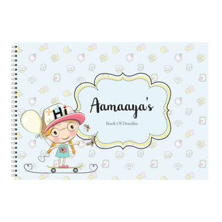 Personalised Sketchbook - Green Girl (PREPAID) (Dispatch in 5-6 Days)