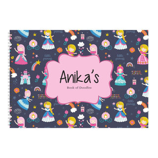 Personalised Sketchbook - Princess (PREPAID) (Dispatch in 5-6 Days)