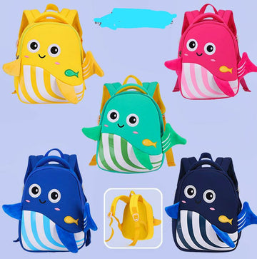 Premium Quality 3D whale Backpack for kindergarten kids