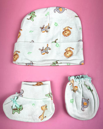 Animal Theme Baby Boys & Girls Casual Cap And Socks