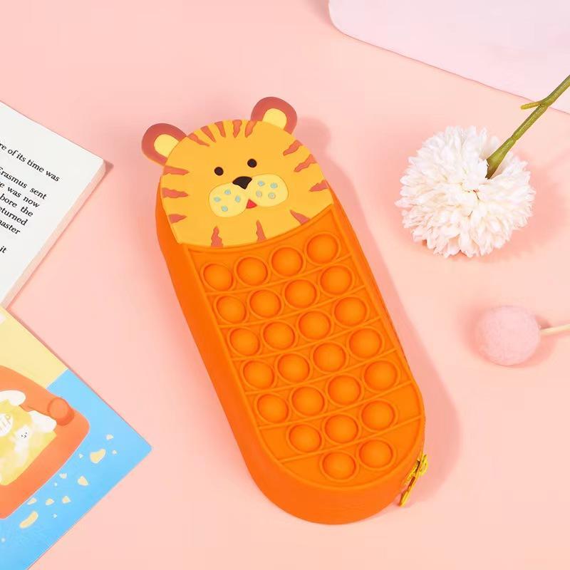 Soft Cute Eyes Pencil Pouch for Girls Students Silicone Pencil Case Storage  Pouch Travel Pouch with