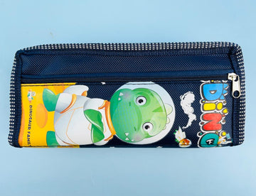 Dino Theme Pencil Pouch for Girls/Boys Multipurpose Pouch for Kids Art Canvas Pencil Box