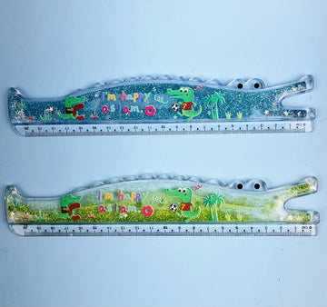 Premium Quality Crocodile Glitter Ruler 20cm (Random color)