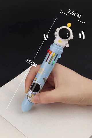 Astronaut Theme Multicolour Ball Pen For  School Student ( Random Colour )