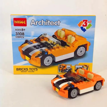 3 in 1 Model Building Block Brick Educational DIY Toys