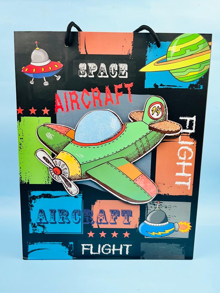 Air craft themed Paper bags with 3D pop out (pack of 10)