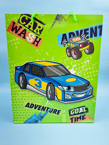 Racing Car Paper Bag with 3d Pop Out - Pack of 10