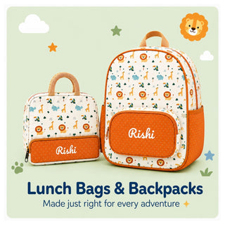 Personalized Canvas Backpack & Lunch Bag