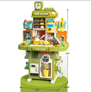 83 Pcs Play House Full Kitchen Toys Set for Children Pretend Play