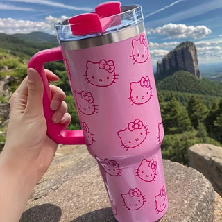 Premium Quality Hello Kitty Design Stanley 1.18ml Tumbler for Kids