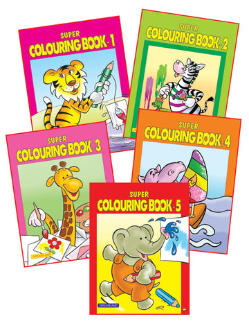 Super Colouring Book Pack of 5 Titles