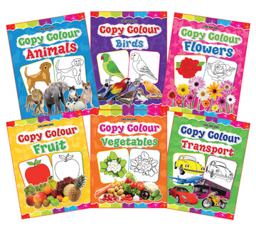 Copy Colour Book - 1 to 6 (Pack)