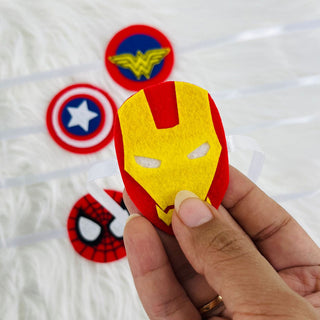 Marvelous Connections: Avenger-Themed Felt Rakhi for Kids (Iron Man)
