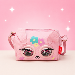 Blinking Eyes Musical Animal Sling Bag for Girls | Kawaii Crossbody Purse