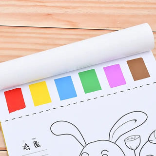Doodle Delights: Compact Drawing Book with 6-Color Strip and Paintbrush (Zoo)