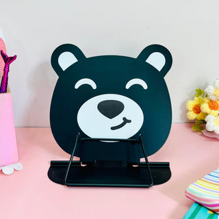 Cute Bear Book Stand – Adjustable Cartoon Reading Holder for Kids (Random Design)