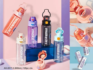 Trendy 600ML Kids Water Bottle for School & Gym