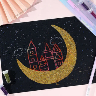Sparkling Creativity: Glue Pen with 3 Glitter Colors for Kids