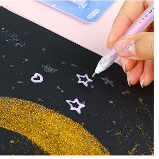 Sparkling Creativity: Glue Pen with 3 Glitter Colors for Kids