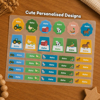 Personalized Iron On Label Sticker Barn Buddy 32pc (PREPAID ONLY)
