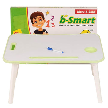 2-in-1: Folding Desk Table and Whiteboard Combo for Kids