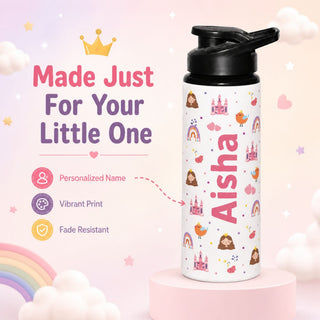 Personalized Water Bottle for Kids - Princess (PREPAID ONLY)