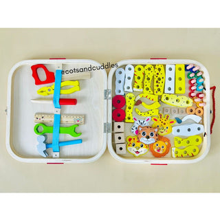 Animal Assemble Wooden Toolbox for kids
