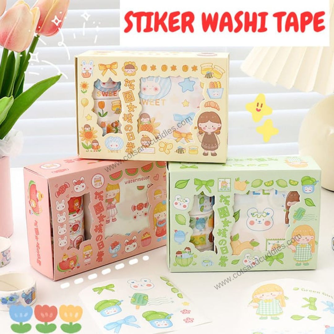 kawai washi tape and sticker