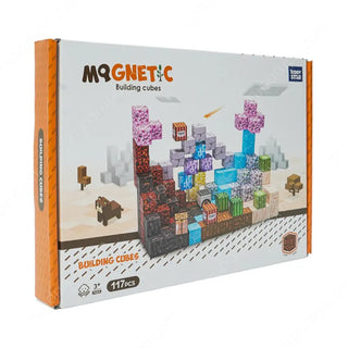Magnetic Pixel Building Block Set – 117 Pcs/96Pcs Creative Construction Toy for Kids