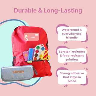 Personalized Name Labels Combo - Princess Sparkle - Pack of 54 (PREPAID ORDER)