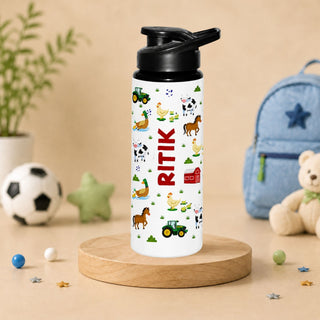 Personalized Water Bottle for Kids - Farm (PREPAID ONLY)