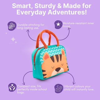 Children’s Cartoon Animal Insulated Lunch Box Bag 1pc