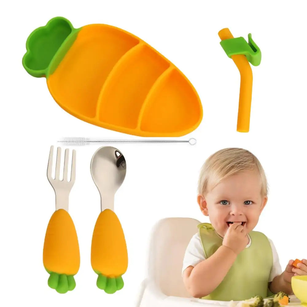 Toddler Utensils Stainless Steel Baby Forks And Spoons Silverware Set