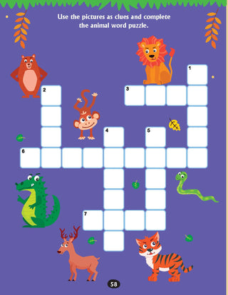 Brain Train Activity Book for Kids Age 6+ – With Colouring Pages, Mazes, Puzzles and Word searches Activities