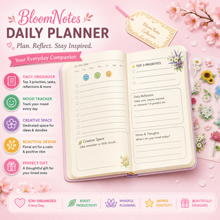 Cherry Blossom Journal | BloomNotes Collection — Aesthetic Pink Notebook for Girls