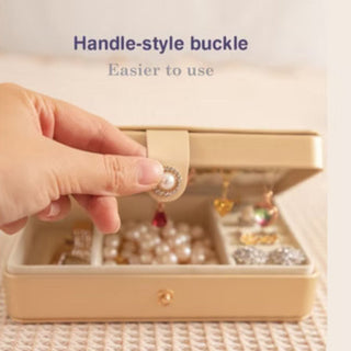 Premium Quality Rectangle Jewellery Box (Random Colour)