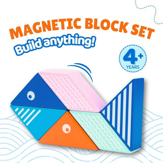 Wooden Magnetic Whale for Kids