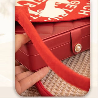 Premium Quality Rectangle Jewellery Box (Random Colour)