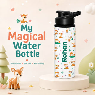 Personalized Water Bottle for Kids - Fox (PREPAID ONLY)