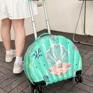Seashell-Shaped Trolley Bag: Travel in Style with Your Perfect Travel Companion