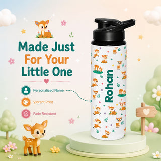 Personalized Water Bottle for Kids - Fox (PREPAID ONLY)