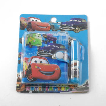 Cute Mini Cars Design Pocket Diary with Pen for Kids (Random Colour)
