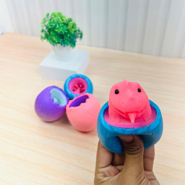 Dinosaur-in-a-Egg Pop Up Squishy Toy for Kids