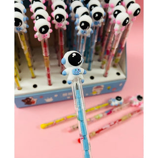 Enhance Your Creativity with Astro Shape Silicone Topper and Interchangeable Lead Pencils (Pack of 3)