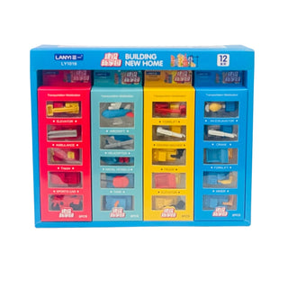 Transportation Vehicle Design Eraser Pack of 5 (Random Design)